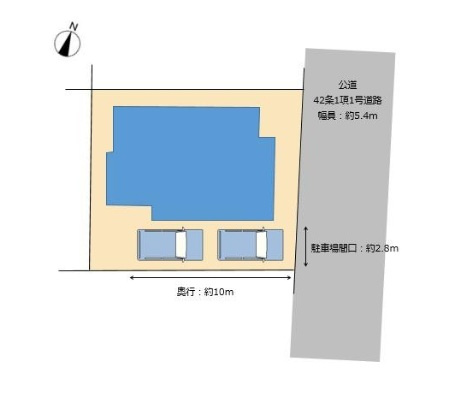 加古川市西神吉町岸の区画図