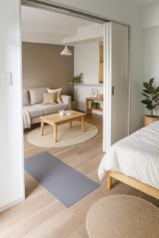 STANDZ新大阪　仲介手数料無料の居間・リビング|※CGで家具等を配置したもので家具等は含まれません。