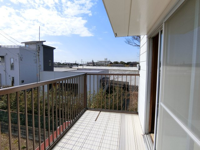 一宮町新地貸家のバルコニー