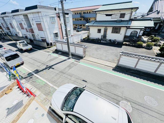 葛飾区西水元３丁目新築戸建【幸田小学校：5分】の展望|バルコニーより道路側眺望