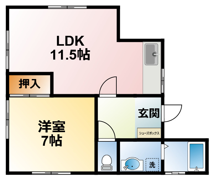 高師ハイツの間取り