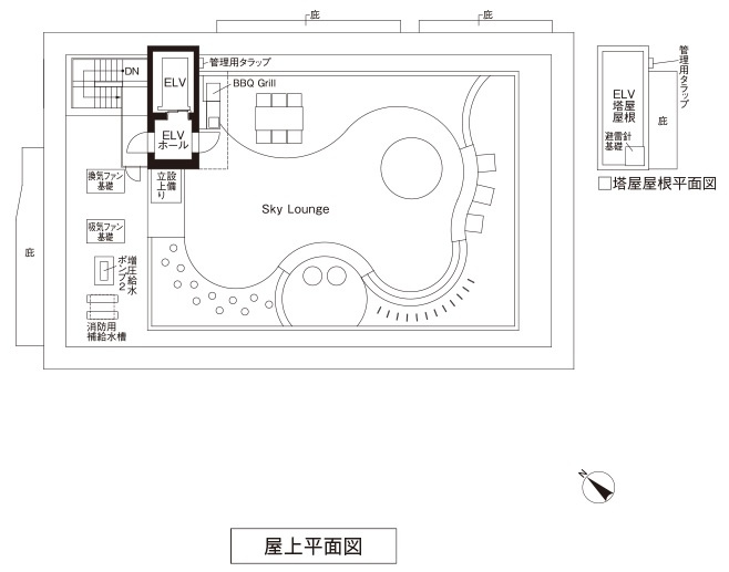 ザ・パークハビオSOHO横浜関内の区画図
