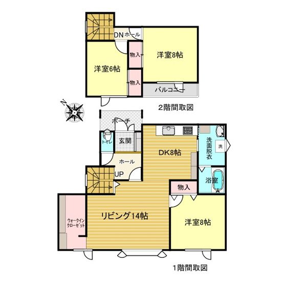 【間取り】 | 北見市川東２２番地１３　中古売家