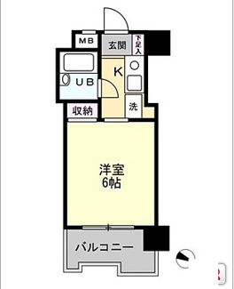 【間取り】 | メゾンダイアナイン皆実