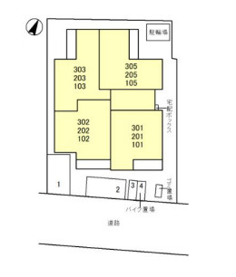 バレンティアの区画図