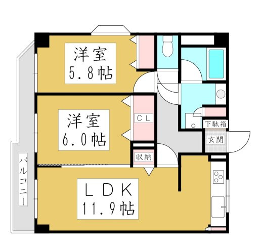 【間取り】 | グリーンキャピタル川口