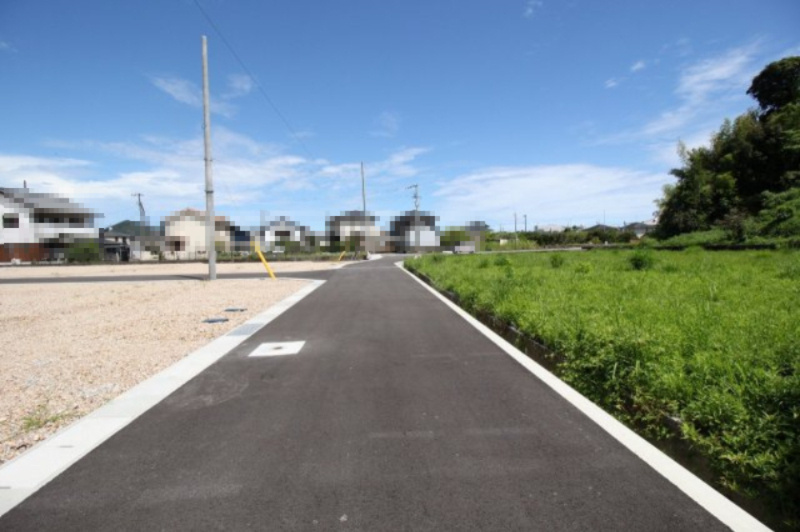 ライフタウン天神　11号地の前面道路含む現地写真|11号地