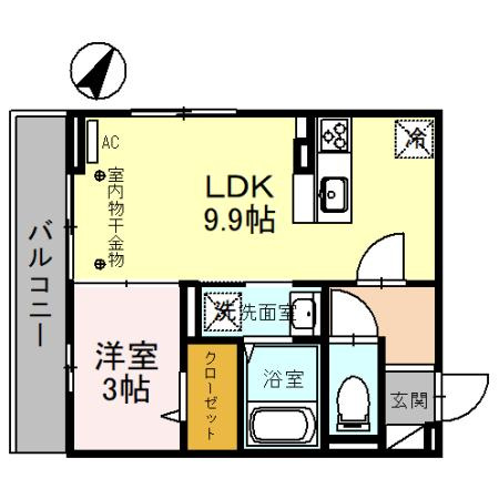フェミヴェルテの間取り