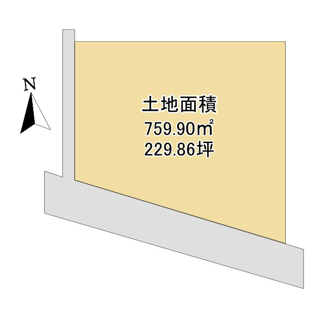 ●津市半田 売土地の土地図