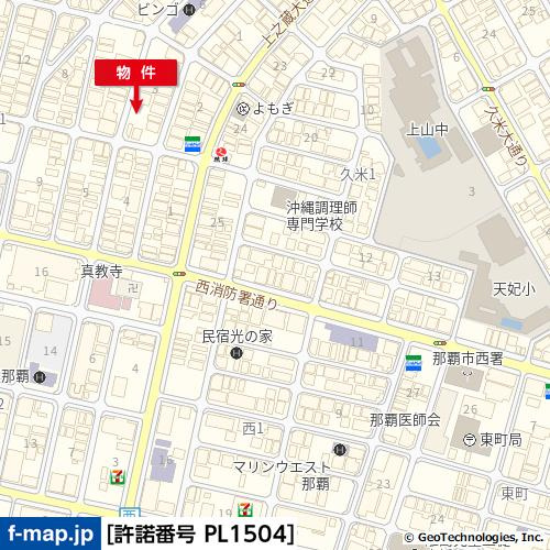 Dパーキング（那覇市辻1丁目第2）の地図