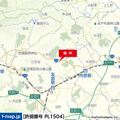 【地図】 | 笠間市小原テナント