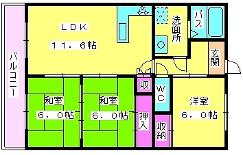【間取り】 | ビジネスワン板付