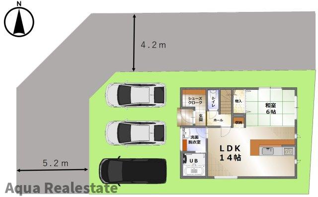 リラクス多肥上町Ⅳの区画図