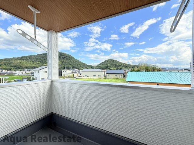 リラクス多肥上町Ⅳのバルコニー|暖かな日差しのふりそそぐバルコニー