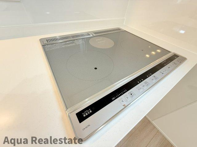 リラクス多肥上町Ⅳのキッチン|コンパクトなキッチンで掃除もラクラク