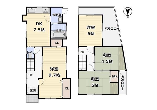 【間取り】 | 松原市阿保7丁目　中古戸建 | 図面と現況が異なる場合は現況を優先します