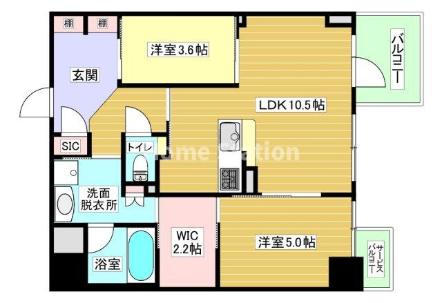 【間取り】 | S-RESIDENCE福島diverse