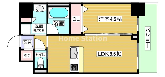 【間取り】 | S-RESIDENCE福島diverse