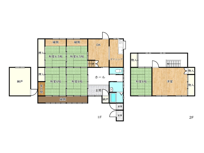 【間取り】 | 姫路市飾東町小原／中古戸建（オーナーチェンジ）