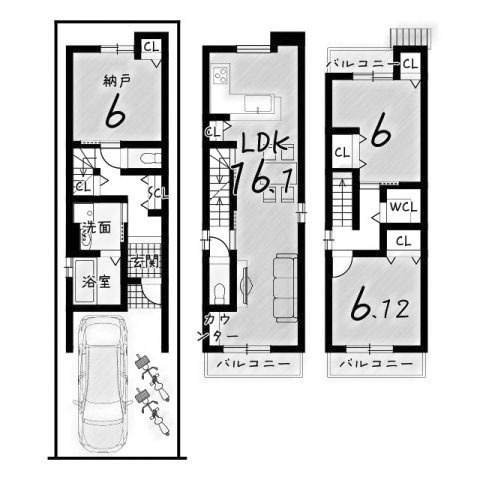 【土地図】 | 桂上野西町　建築条件付き売土地