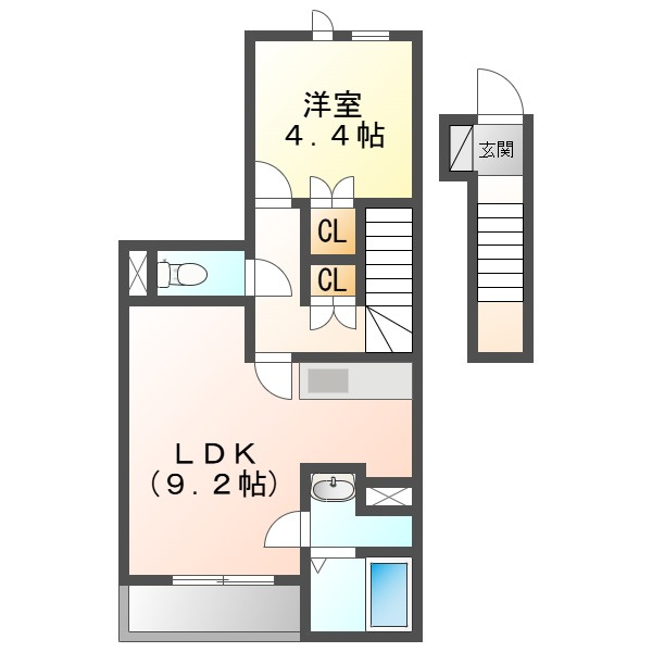 Ｆｏｒｔｕｎａ平井　Ｂの間取り