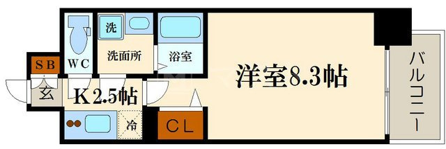 プランドール江戸堀レジデンスの間取り
