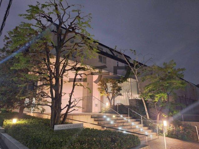 アトラス諏訪町レジデンスの外観|★夜はライトアップされて綺麗です★