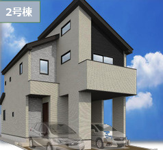 【外観パース】 | 【名古屋市天白区塩釜口2丁目502新築戸建2号棟】✨️仲介手数料無料✨️大坪小学校・御幸山中学校