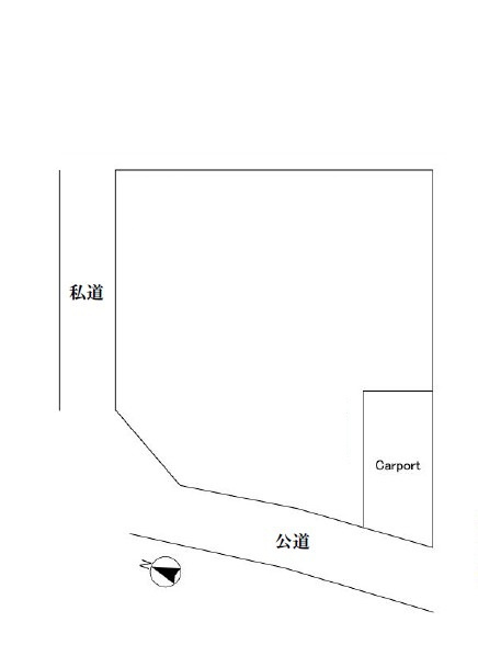 坂戸市片柳売地の土地図