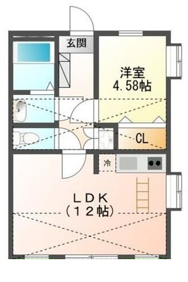 ハイツkirin A棟の間取り