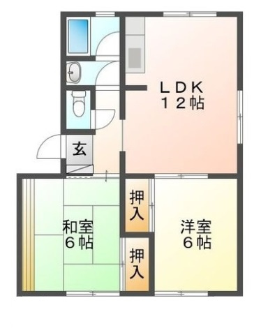 ハイツ明和 B棟の間取り