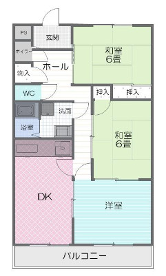 ハイツ北山の間取り