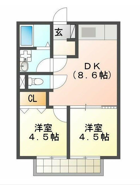 ホワイトタウン寺前の間取り