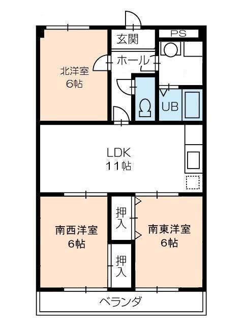 フィオーレ田中の間取り