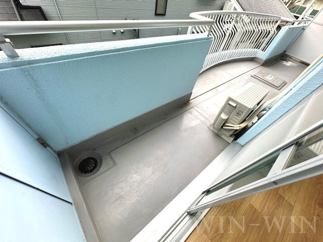 宮ハイツのバルコニー