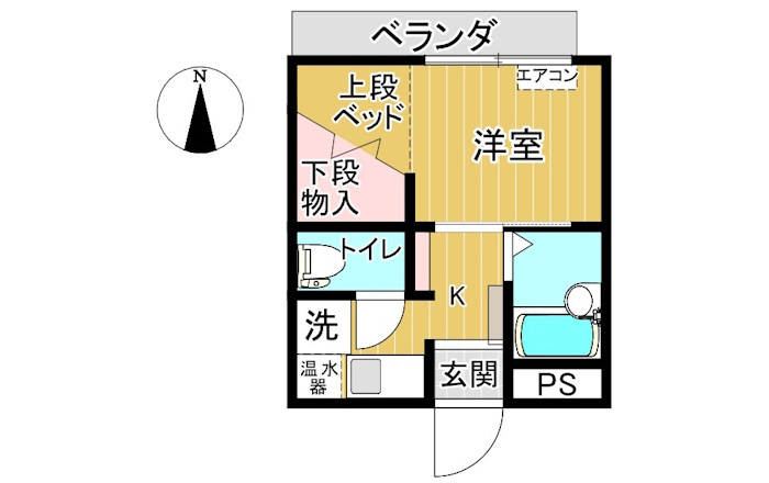 ベルトピアエグゼ岐阜羽島【2階】の間取り