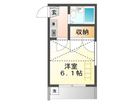 レオパレス豊橋第3の間取り
