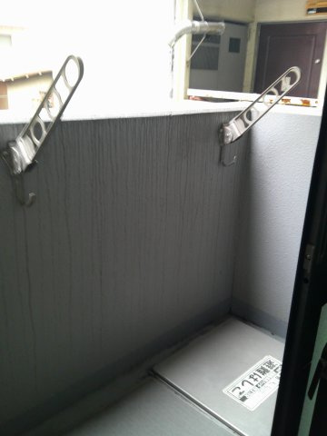 大阪市中央区松屋町の賃貸マンションのバルコニー