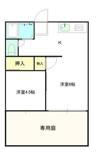 コーポ江島の間取り