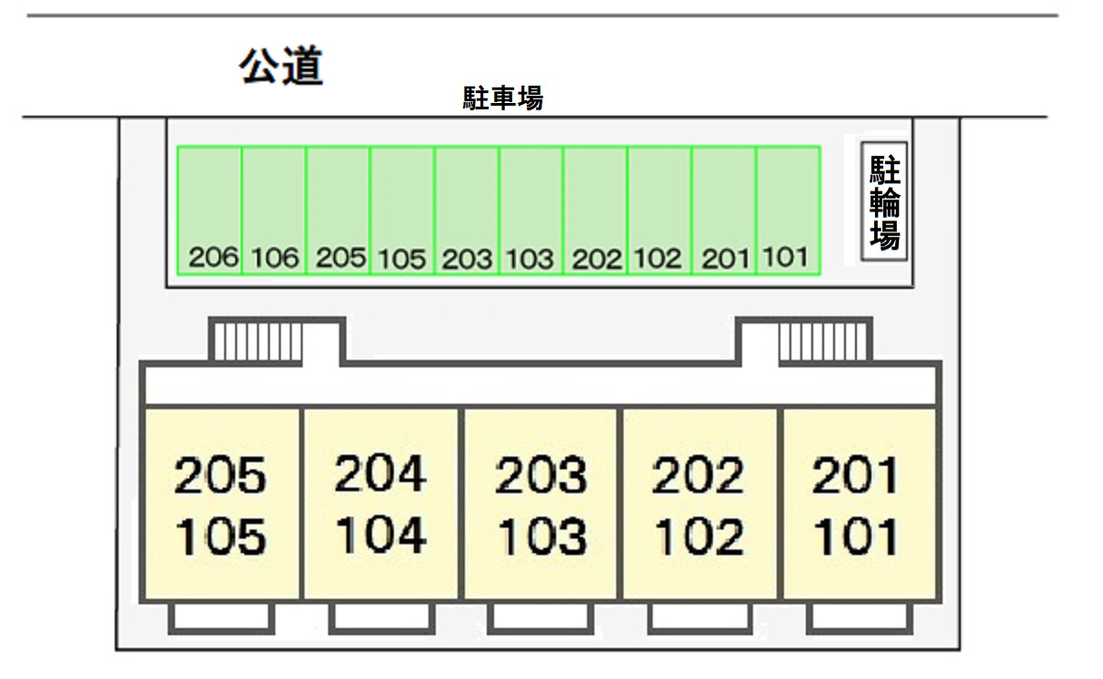 ニューシティタカの区画図