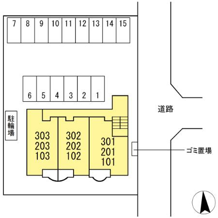 パークサイド・ウィルの区画図