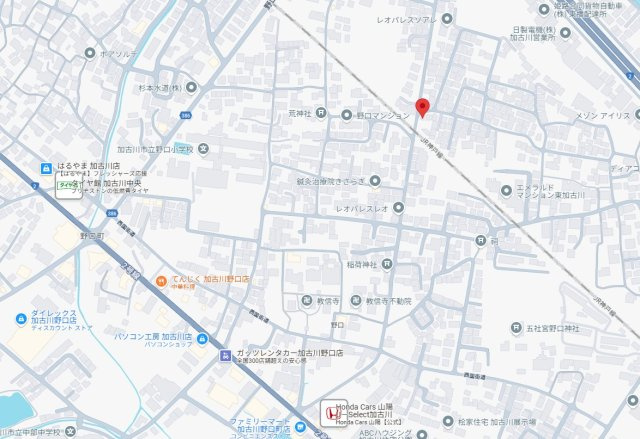 加古川市野口町野口　中古戸建の地図