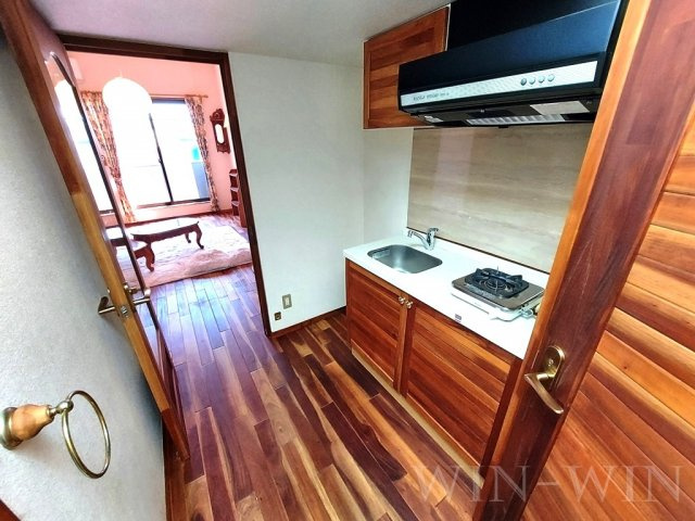 セザンヌ下地のキッチン