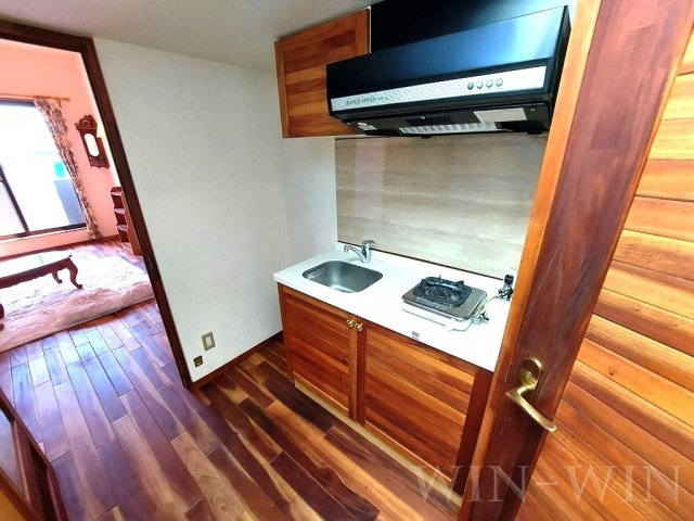 セザンヌ下地のキッチン