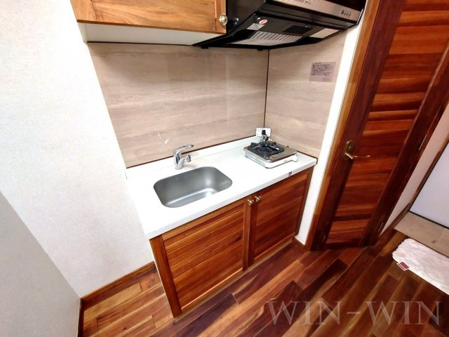 セザンヌ下地のキッチン