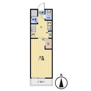 ビバ花田 Aの間取り