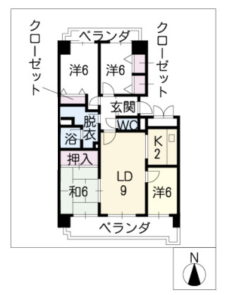 エスポア曙の間取り