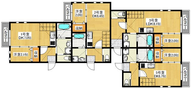 【間取り】 | ビータス賀茂弐番館