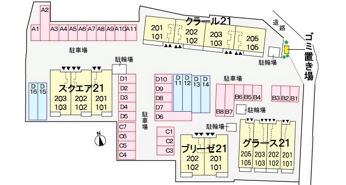 クラール21の区画図