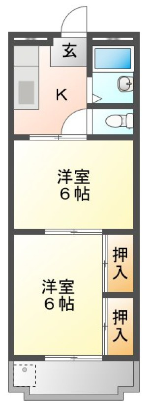 マンションツツジの間取り